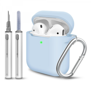 Soft Silicon AirPods Case + Cleaning Kit