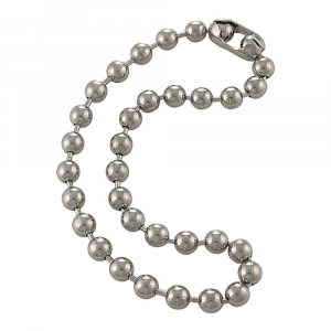 Thick Silver Ball Necklace