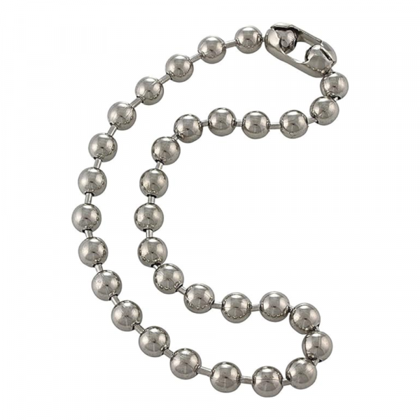 Thick Silver Ball Necklace