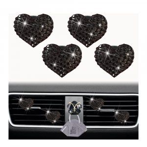 Car Black Heart Vent Clip