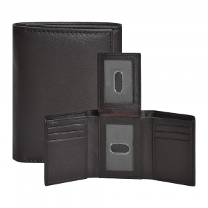 Leather Tri Fold Wallet