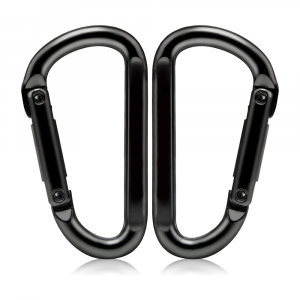 Black Carabiner Clip