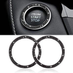 Car Black Bling Start Button Border