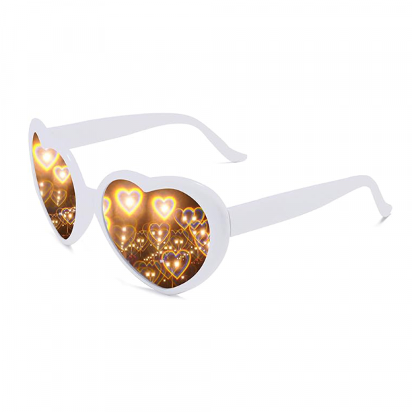 Heart Light Diffraction Rave Glasses