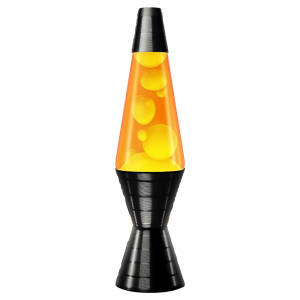 Black Grooved Lava Lamp