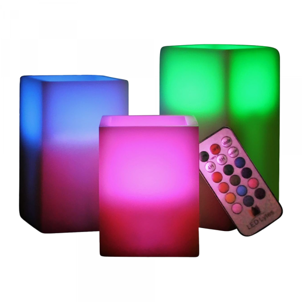 Multi Color Flameless Candles